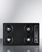 30" Wide 4-Burner Gas Cooktop