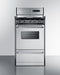20" Wide Gas Range, Open Burners