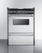 24" Wide Gas Range, Open Burners