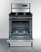 24" Wide Gas Range, Open Burners
