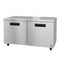 Freezer, Two Section Undercounter, Stainless Doors