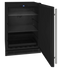 24" Refrigerator in Black Solid