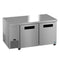 Side Mount Freezer, Two Section Undercounter, Stainless Doors