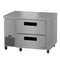 Side Mount Refrigerator, Single Section Undercounter, Stainless Drawers