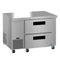 Side Mount Refrigerator, Single Section Undercounter, Stainless Drawers