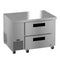 Side Mount Refrigerator, Single Section Undercounter, Stainless Drawers