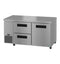 Side Mount Refrigerator, Two Section Undercounter, Drawer/Door Combo