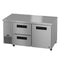 Side Mount Refrigerator, Two Section Undercounter, Drawer/Door Combo