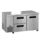 Side Mount Refrigerator, Two Section Undercounter, Drawer/Door Combo