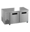 Side Mount Refrigerator, Two Section Undercounter, Stainless Doors