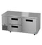 Side Mount Refrigerator, Two Section Undercounter, Drawer/Door Combo
