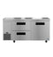 Side Mount Refrigerator, Two Section Undercounter, Drawer/Door Combo