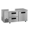 Side Mount Refrigerator, Two Section Undercounter, Drawer/Door Combo