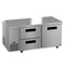Side Mount Refrigerator, Two Section Undercounter, Drawer/Door Combo