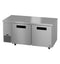 Side Mount Refrigerator, Two Section Undercounter, Stainless Doors