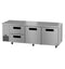 Side Mount Refrigerator, Three Section Undercounter, Drawer/Door Combo