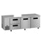 Side Mount Refrigerator, Three Section Undercounter, Drawer/Door Combo