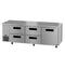 Side Mount Refrigerator, Three Section Undercounter, Drawer/Door Combo