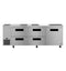 Side Mount Refrigerator, Three Section Undercounter, Drawer/Door Combo