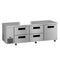 Side Mount Refrigerator, Three Section Undercounter, Drawer/Door Combo