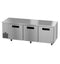 Side Mount Refrigerator, Three Section Undercounter, Stainless Doors