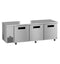 Side Mount Refrigerator, Three Section Undercounter, Stainless Doors
