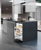 Under-worktop refrigerator for integrated use