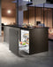 Under-worktop refrigerator for integrated use