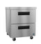 Refrigerator, Single Section Undercounter, Stainless Drawers