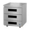Low Profile Refrigerator, Single Section Undercounter, Stainless Drawers