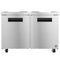 Refrigerator, Two Section Undercounter, Stainless Doors