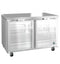 Low Profile Refrigerator, Two Section Undercounter, Full Glass Doors