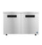Low Profile Refrigerator, Two Section Undercounter, Stainless Doors