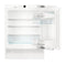 Under-worktop refrigerator for integrated use