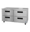 Refrigerator, Two Section Undercounter, Stainless Drawers
