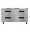 Refrigerator, Two Section Undercounter, Stainless Drawers