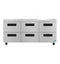 Refrigerator, Three Section Undercounter, Stainless Drawers