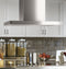 36" Designer Island-mount Chimney Vent Hood With Clean Air Sensors