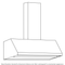 36” Designer Wall Mount Hood w/ Dimmable LED Lighting