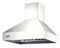 48"W. 18"H. Chimney Wall Hood