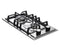 12 inch Italian-Made Gas Cooktop with 2 Brass Burners and Continuous Cast Iron Grates