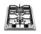 12 inch Italian-Made Gas Cooktop with 2 Brass Burners and Continuous Cast Iron Grates