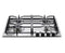24 inch Italian-Made Gas Cooktop with 4 Brass Burners and Continuous Cast Iron Grates
