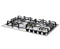 30 inch Italian-Made Gas Cooktop with 5 Brass Burners and Continuous Cast Iron Grates