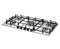 36 inch Italian-Made Gas Cooktop with 5 Brass Burners and Continuous Cast Iron Grates
