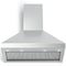 36 inch Designer Chimney Wall Hood with 600 CFM, Stainless Steel Baffle Filters, LED Lighting, Delay Shut-Off
