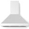 36 inch Designer Chimney Wall Hood with 600 CFM, Stainless Steel Baffle Filters, LED Lighting, Delay Shut-Off