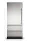 36"W. Integrated Bottom Freezer Door Panel Left Hinge - Stainless