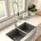 Van Gogh Pull Down Spring Kitchen Faucet With Pot Filler In Brushed Nickel
