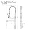 Van Gogh Pull Down Spring Kitchen Faucet With Pot Filler In Brushed Nickel